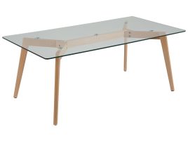 Glass Top Coffee Table HUDSON