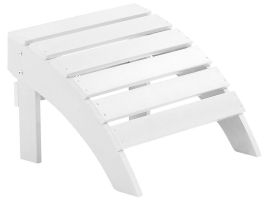 Garden Footstool White ADIRONDACK
