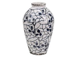 Stoneware Flower Vase 20 Blue