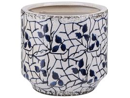 Stoneware Flower Vase 15 Blue
