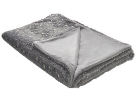 Blanket 150 x 200 cm Grey ALAZEYA