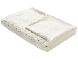 Blanket 130 x 180 cm Cream ALAZEYA