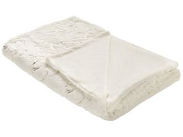 Blanket 150 x 200 cm Cream GODAVARI