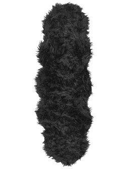 Faux Sheepskin Rug Black MAMUNGARI