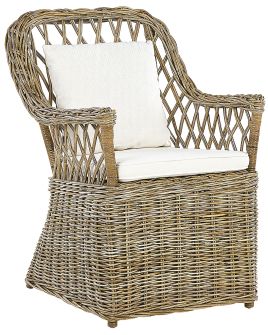 Rattan Garden Chair Natural MAROS