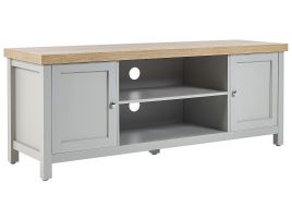 TV Stand Grey with Light Wood HAMP