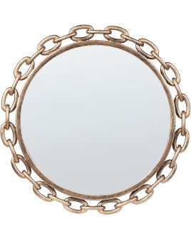 Round Wall Mirror 46cm Gold
