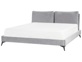 Velvet EU Super King Size Bed Grey MELLE