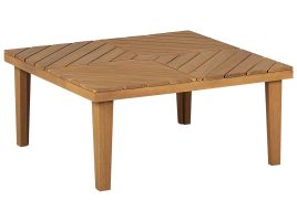 Acacia Wood Garden Coffee Table 70 x 70 cm Light BARATTI