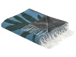 Blanket 130 x 170 cm Blue LIMGHA