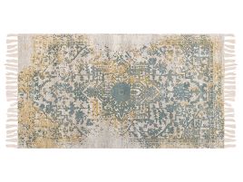 Vintage Area Rug 80x150cm Yellow and Green