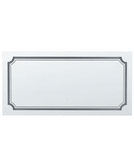 LED Wall Mirror 120x60cm Silver