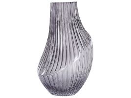 Glass Flower Vase 36 Grey MYRSINA