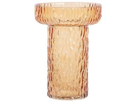 Glass Flower Vase 20 Orange PLATANIA