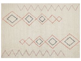 Cotton Area Rug 160x230cm Beige