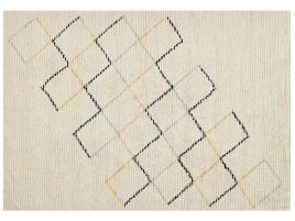 Cotton Area Rug 160x230cm Beige