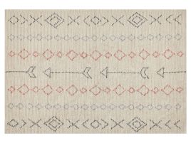 Cotton Area Rug 140x200cm Beige