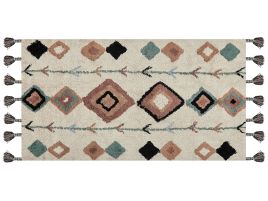 Cotton Area Rug 80x150cm Multicolour