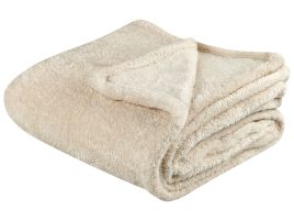 Blanket 125 x 150 cm Beige NAMDU