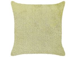 Faux Fur Cushion 45x45cm Green