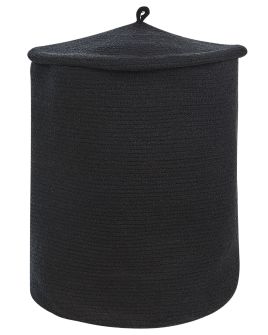 Cotton Basket with Lid Black SILOPI