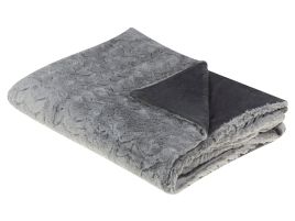 Blanket 150 x 200 cm Grey SARASWATI