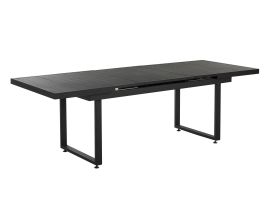 Extending Garden Table 180/240 x 90 cm Black VALCANETTO
