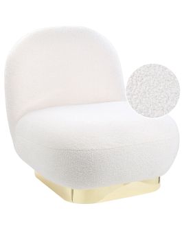 Boucle Armless Chair White LOVIISA