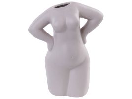 Porcelain Flower Vase 24 Beige