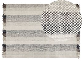 Wool Area Rug 140x200cm Off - White