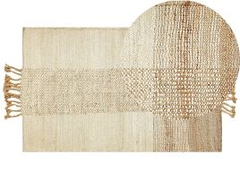 Jute Area Rug 80x150cm Beige