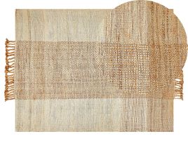 Jute Area Rug 140x200cm Beige