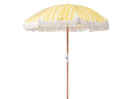Garden Market Parasol 1.5 m Yellow and White MONDELLO