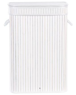 Bamboo Basket with Lid White KALUTARA