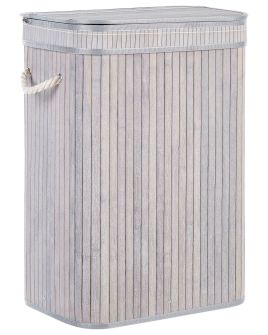 Bamboo Basket with Lid Grey KALUTARA