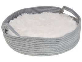 Cotton Pet Bed ø 45 cm Grey DALAMAN