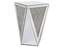 Mirrored Side Table Silver LUXEY