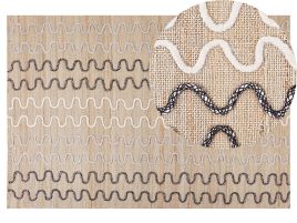 Jute Area Rug 140x200cm Beige