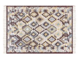 Jute Area Rug 140x200cm Multicolour