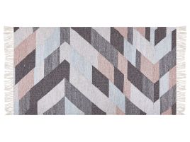 Jute Area Rug 80x150cm Multicolour