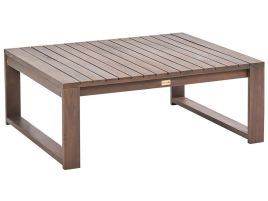 Certified Acacia Wood Garden Coffee Table 90 x 75 cm Dark TIMOR II