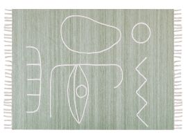 Outdoor Area Rug 140x200cm Light Green
