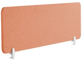 Desk Screen 130 x 40 cm Light Red WALLY