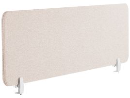 Desk Screen 160 x 40 cm Beige WALLY