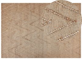 Jute Area Rug 160x230cm Beige