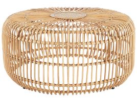 Rattan Round Garden Coffee Table âŒ€ 85 cm  Natural RANDAZZO