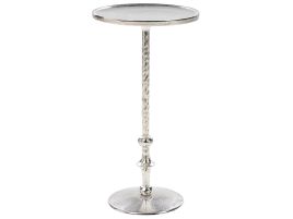 Metal Side Table Silver MEDA