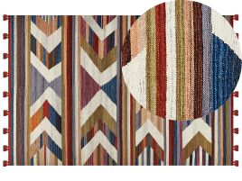 Wool Kilim Area Rug 200x300cm Multicolour