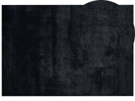 Faux Rabbit Fur Rug 160x230cm Black