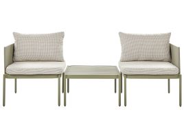 2 Seater Convertible Garden Sofa Set Green TERRACINA